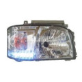 High quality 2005-2010 toyota hiace white LED crystal head lamp car auto parts suplier